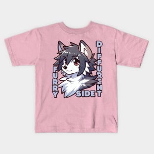 Furry Dif-fur-ent Side Kids T-Shirt